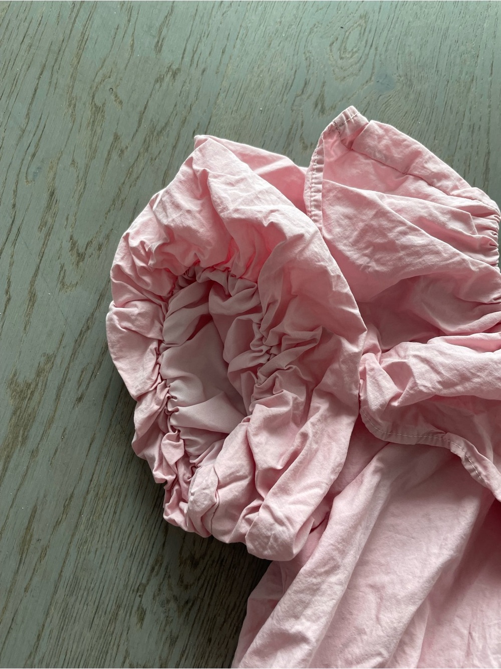 Pink Ruffled Off-Shoulder Women's Top - Picture 3 of 6